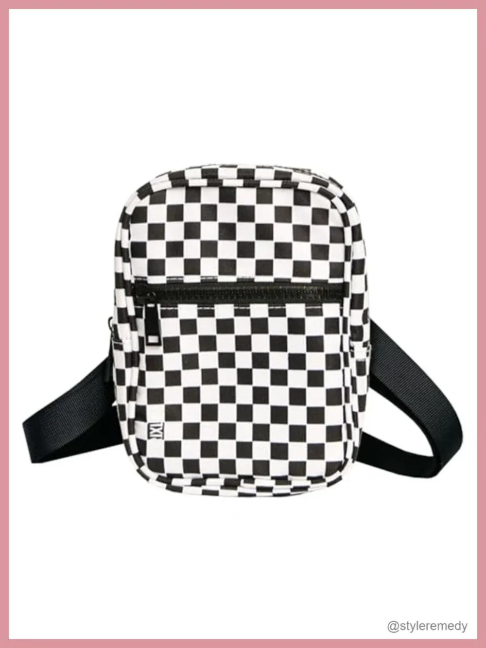 Crossbody Sling Bag, 9 Pocket Travel Purse, Nylon Fanny Pack